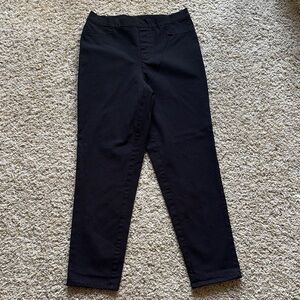 Isaac Mizrahi live black jeans stretch size 6 tapered leg